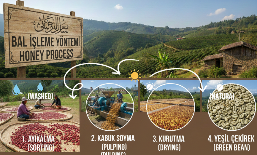 Bal İşleme (Honey Process)